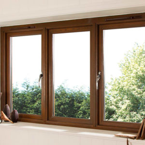 Коричневое противопожарное окно / серия FRM1171