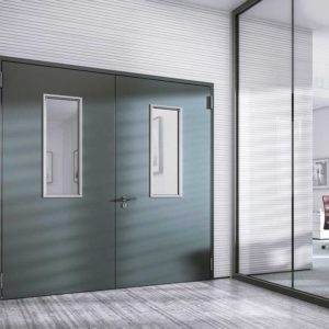 Противопожарная дверь с прямоугольным окном / серия FRM7515