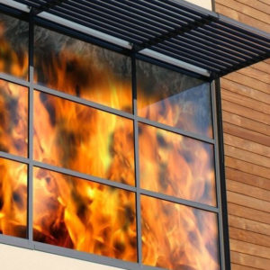 Противопожарны алюминиевыйй витраж Alutech / серия FRM7293